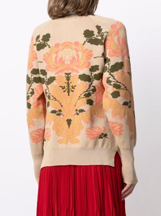 floral pattern cardi-coat展示图