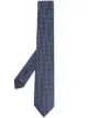 Image 1 of Emporio Armani geometric jacquard silk tie
