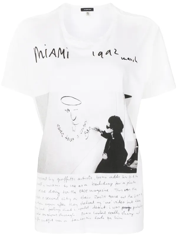 t shirt with photograph on it