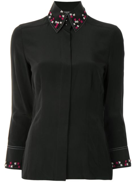 CHANEL 2004 CC appliques shirt Women