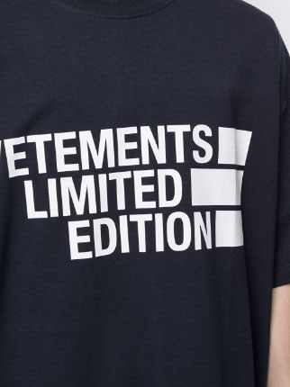 Limited Edition logo print T-shirt展示图