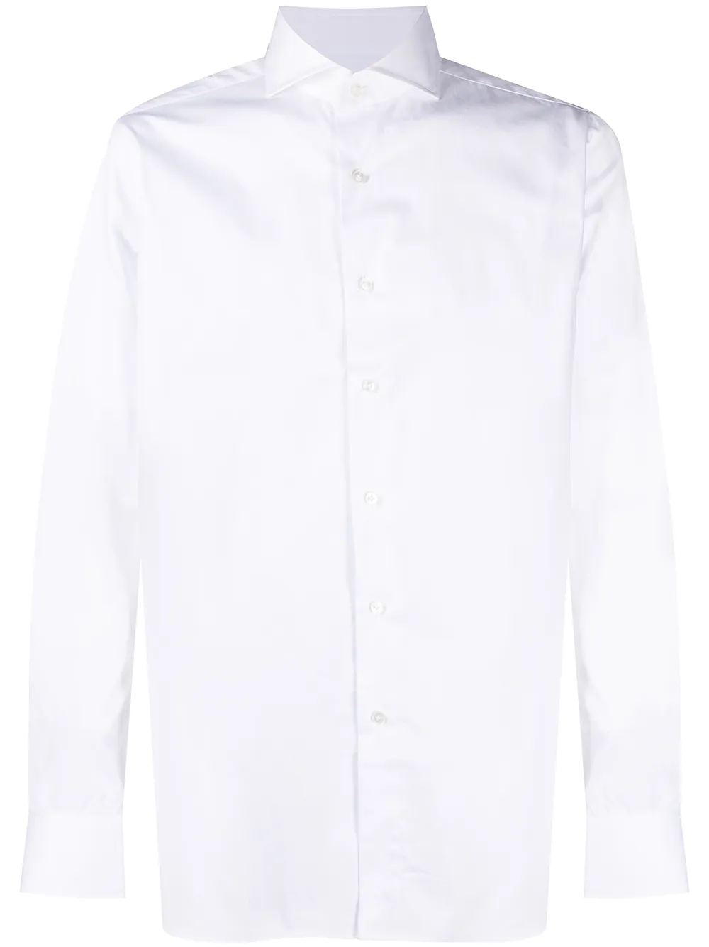 Xacus spread-collar cotton shirt | White | Image 1