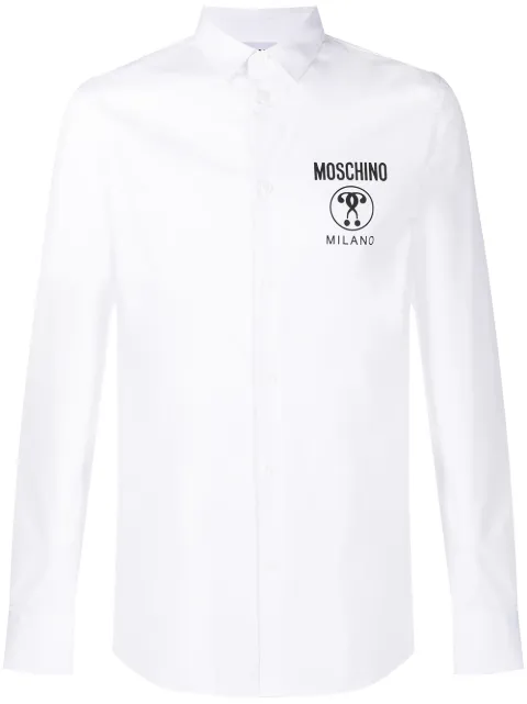 Moschino Double question mark print shirt