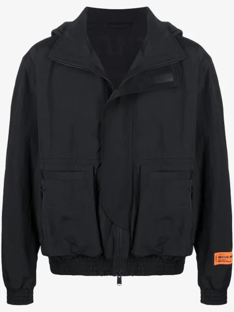 Heron Preston logo-print zip-up jacket