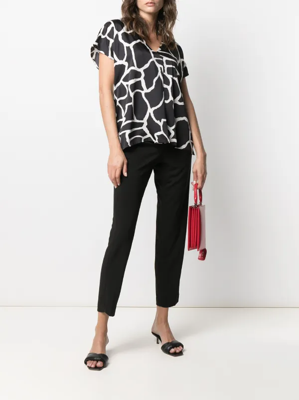 DKNY Pantaloni Slim Crop Nero FARFETCH IT