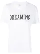 Image 1 of Alberta Ferretti slogan-print cotton T-shirt