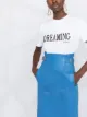 Alberta Ferretti slogan-print cotton T-shirt