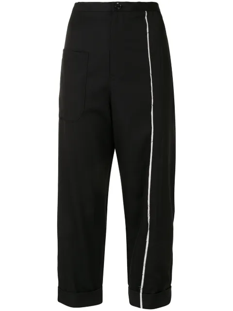 Y's seam-detail cropped trousers