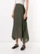 Y's asymmetric midi skirt