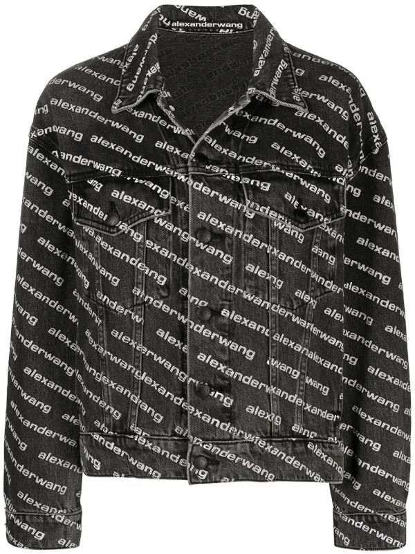 Alexander Wang all-over logo-print Jacket - Farfetch