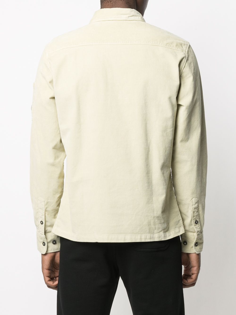 фото C.p. company quarter zip corduroy shirt