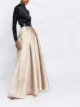 Image 2 of Alberta Ferretti pleated maxi skirt