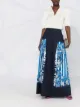 Image 2 of Alberta Ferretti stripe print maxi skirt