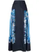 Image 1 of Alberta Ferretti stripe print maxi skirt