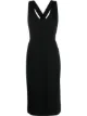 Image 1 of Alberta Ferretti v-neck fitted dress