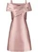 Image 1 of Alberta Ferretti satin short-sleeved dress