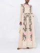 Image 2 of Alberta Ferretti embroidered long-sleeved maxi dress
