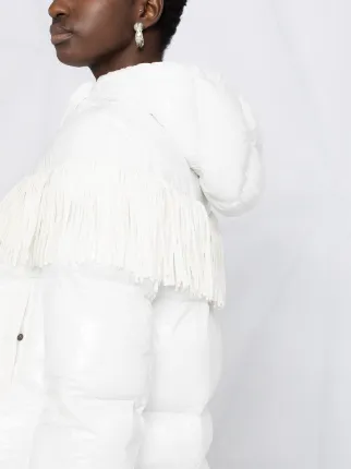 padded fringe detail jacket展示图