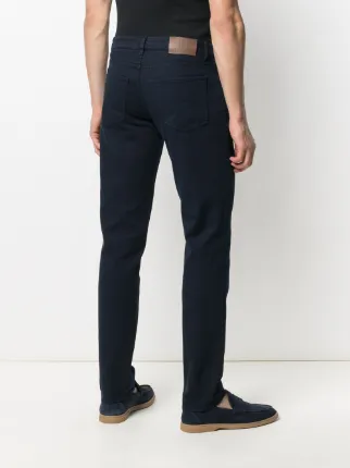 stretch-cotton straight-leg jeans展示图