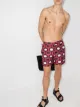 Image 2 of Frescobol Carioca red Ipanema printed swim shorts