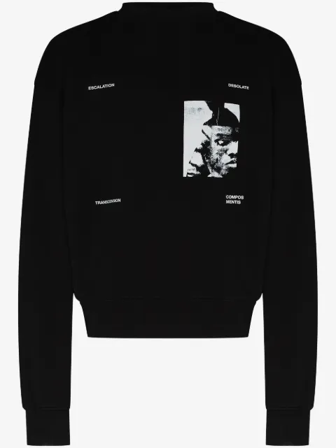 HELIOT EMIL graphic-print crew-neck sweatshirt