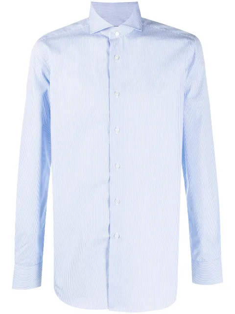 Xacus spread-collar cotton shirt