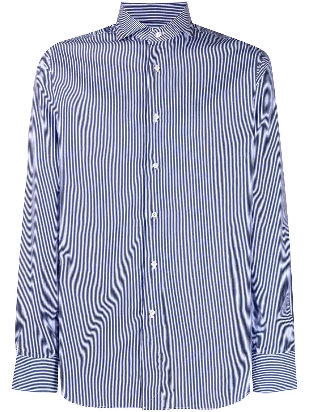 Xacus Overhemd met krijtstreep Blauw