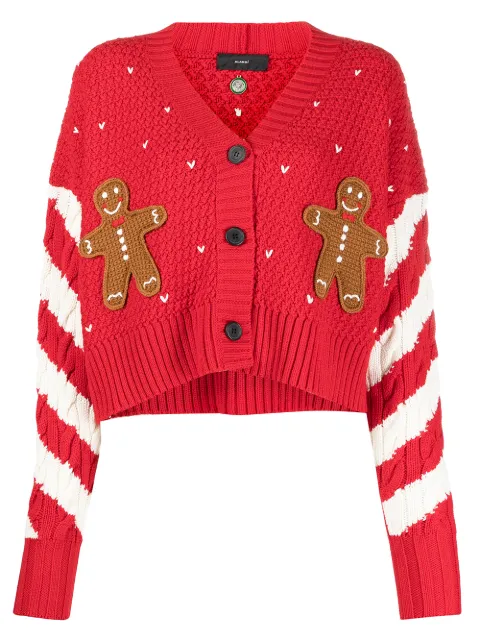 Alanui Candycane Cropped Cardigan 