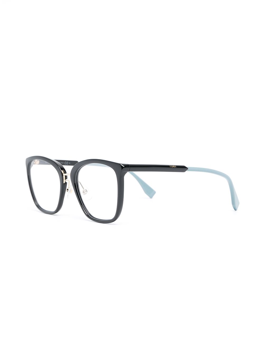 Fendi Eyewear Bril met vierkant montuur - Zwart