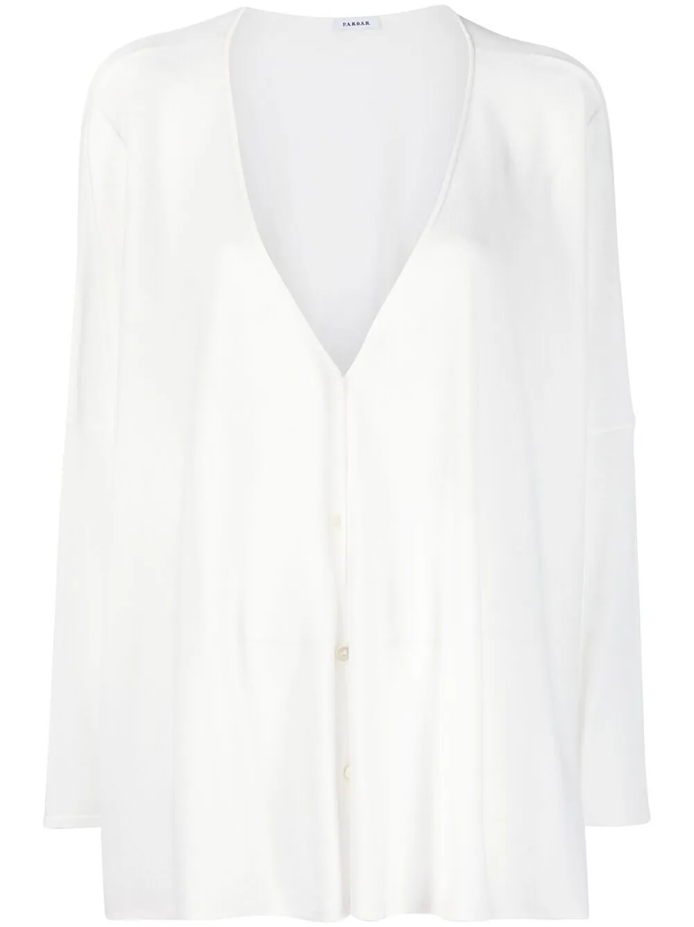 

P.A.R.O.S.H. V-neck knitted cardigan - White