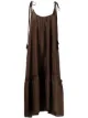 Image 1 of P.A.R.O.S.H. tiered silk midi dress