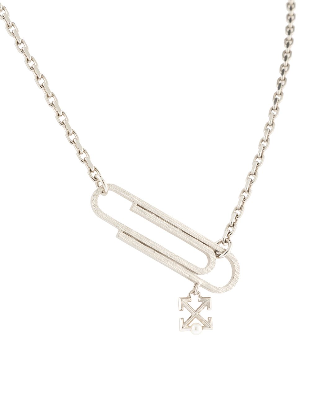 Paper clip iced out necklace Farfetch Herren Accessoires Schmuck Halsketten 