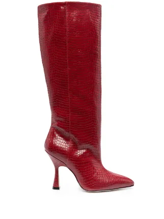 stuart weitzman snakeskin boots
