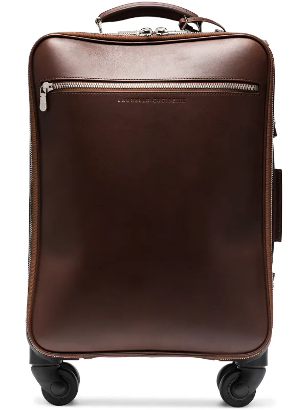 leather carry on suitcase