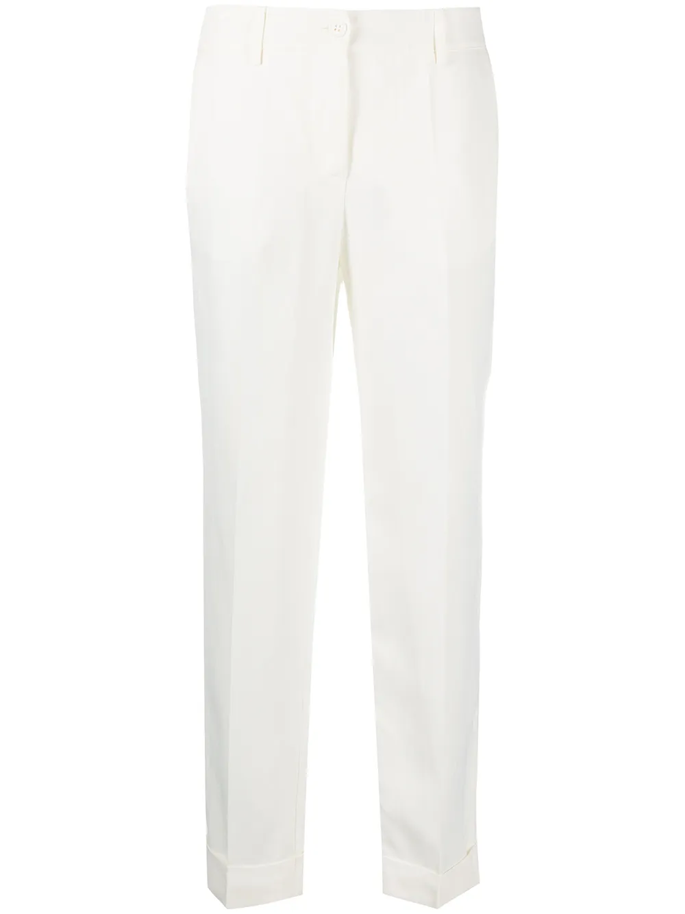 Shop P.a.r.o.s.h Slim-fit Tailored Trousers In White