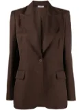 P.A.R.O.S.H. single-breasted tailored blazer - Brown