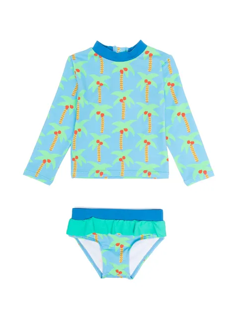 Stella McCartney Kids طقم مايوه بطبعة شجر النخيل