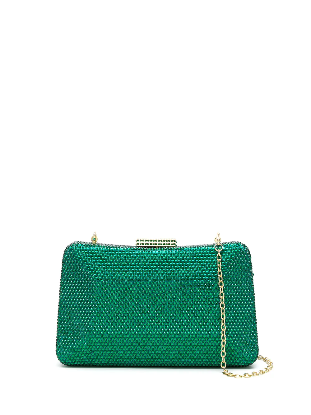 

SERPUI Mirela clutch bag with crystals - Green