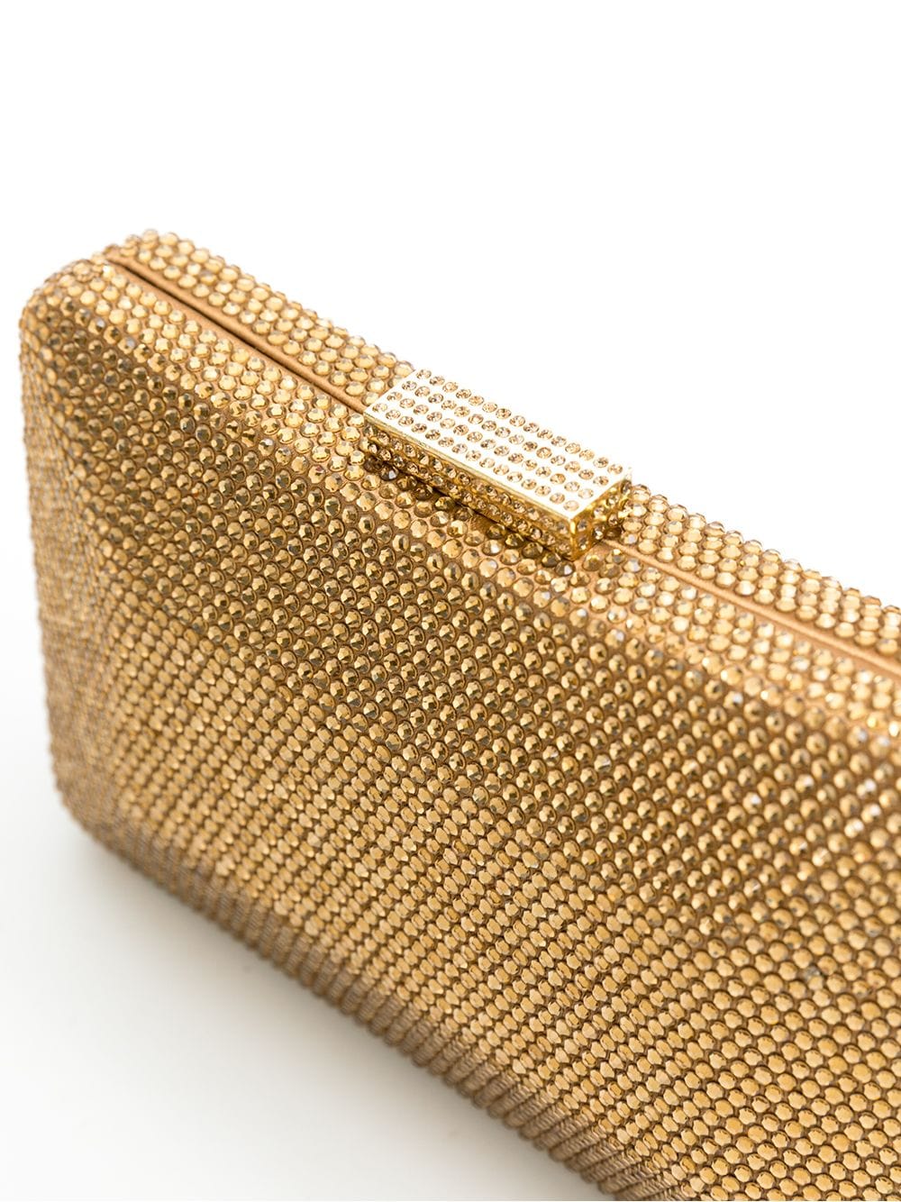 Shop Serpui Mirela Clutch Bag With Crystals In Gold