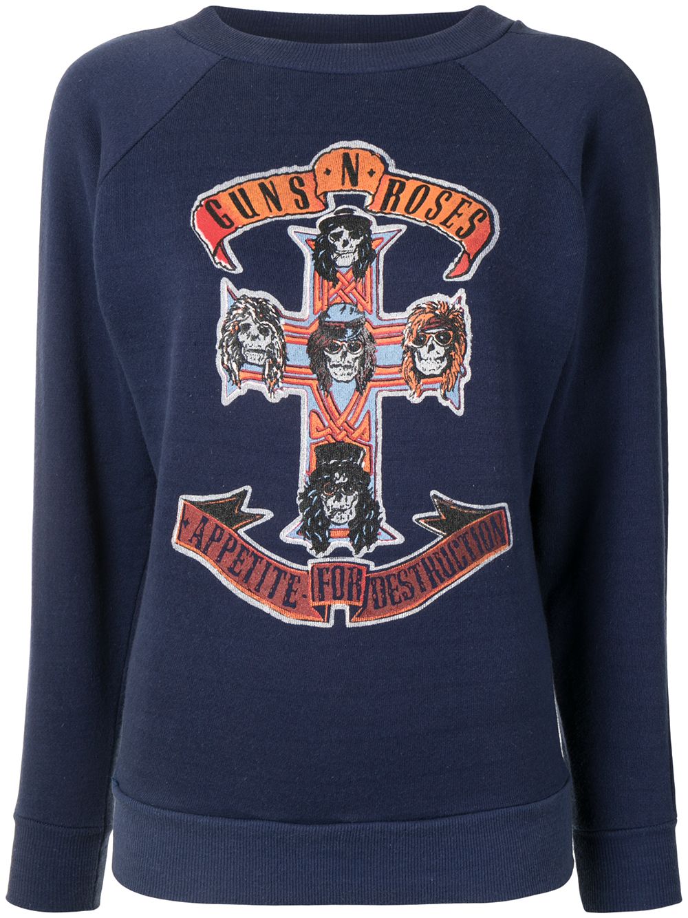 Gallery Dept. Guns N' Roses Round-neck Sweatshirt In Blue