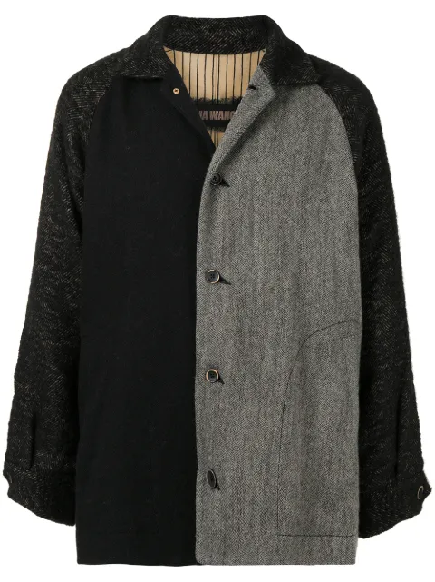 Uma Wang two-tone buttoned jacket