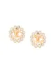 Image 1 of Chanel Pre-Owned 1993 rhinestone CC clip-on earrings