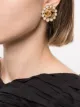 Image 2 of Chanel Pre-Owned 1993 rhinestone CC clip-on earrings
