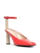 Image 2 of Nina Ricci square toe ankle strap pumps