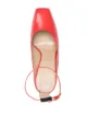Nina Ricci square toe ankle strap pumps