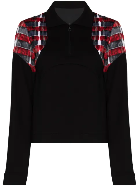 Mariah Esa Mariah contrast-panel top 