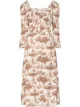 Image 1 of Reformation Fairway sweetheart-neck midi dress