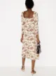 Reformation Fairway sweetheart-neck midi dress