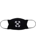 Off-White jacquard Arrows motif face mask - Black