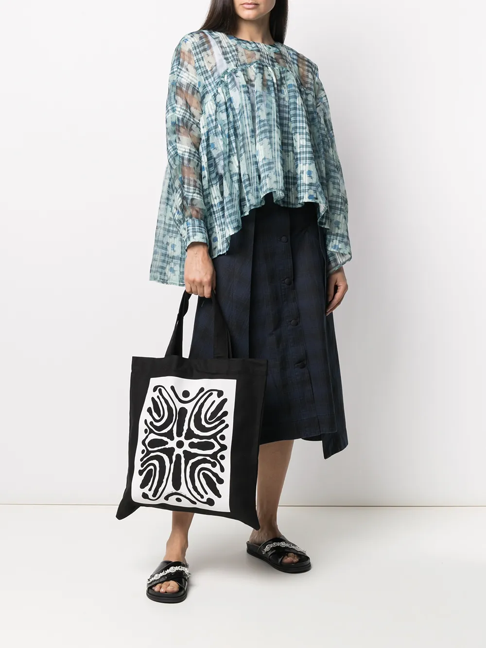10 CORSO COMO abstract print tote bag | Image 2